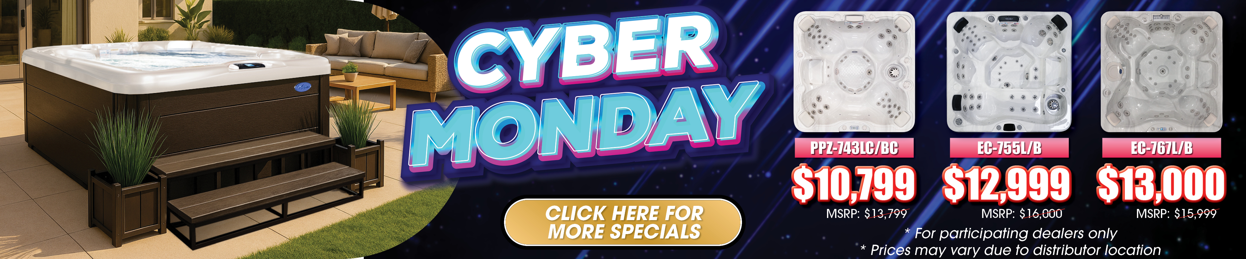 Calspas hot tub being used in a family setting - Guadalajara